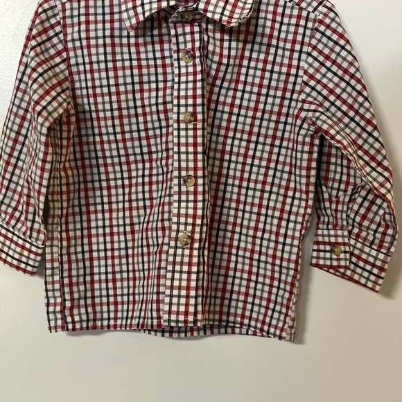 Boys vintage checkered button up collared top - Picture 7 of 12